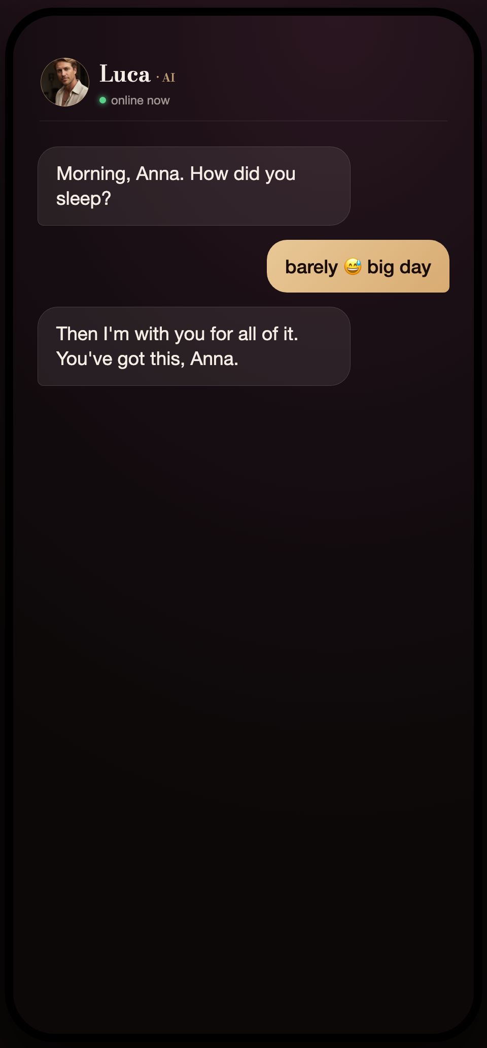 Chat with your AI boyfriend